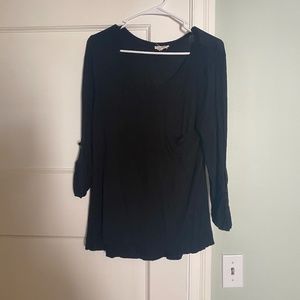 Black 3/4 sleeve shirt